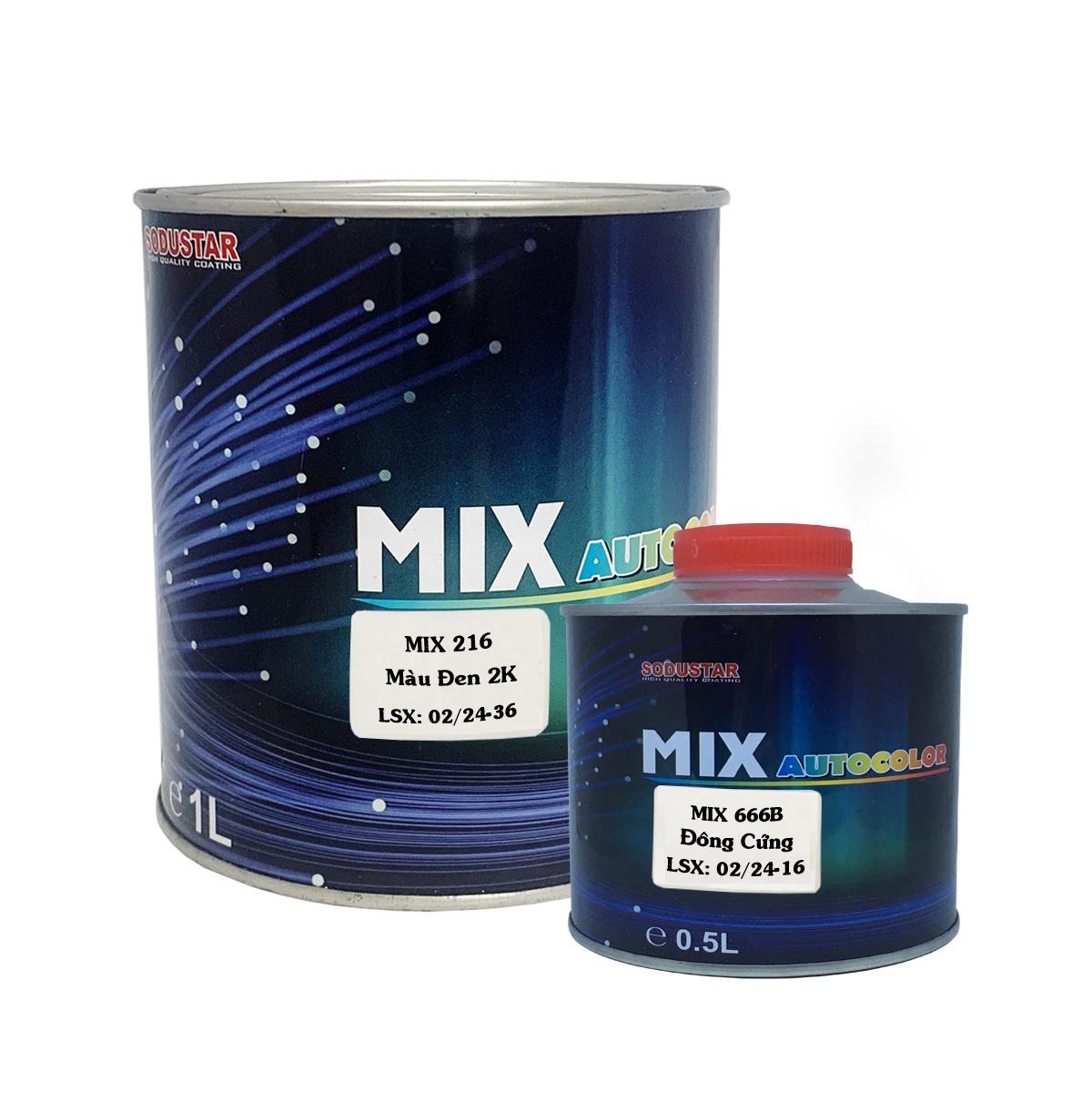 SƠN MÀU ĐEN 2 THÀNH PHẦN (2K) - MIX 216